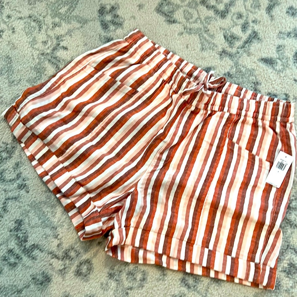 NWT OLD NAVY drawstring high-rise linen drawstring shorts